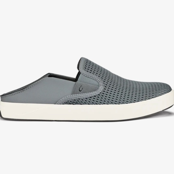 Olukai Lae'Ahi Mens Size 13 Shoes Poi Gray Mesh Slip On Beach Sneakers - Picture 3 of 15